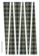 Large Oval Paper Beads Template Design #114