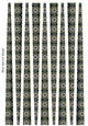 Small Oval Paper Beads Template Design #114