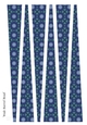 Large Oval Paper Beads Template Design #115