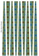 Small Oval Paper Beads Template Design #116
