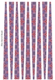 Small Oval Paper Beads Template Design #118