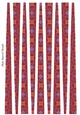 Small Oval Paper Beads Template Design #119