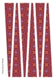 Large Oval Paper Beads Template Design #119
