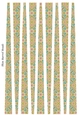 Small Oval Paper Beads Template Design #120