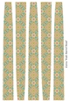 Extra Large Oval Paper Beads Template Design #120