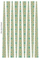 Small Oval Paper Beads Template Design #121