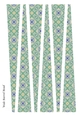 Large Oval Paper Beads Template Design #122