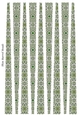 Small Oval Paper Beads Template Design #124