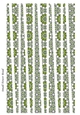 Small Oval Paper Beads Template Design #125