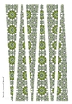Large Oval Paper Beads Template Design #125