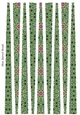 Small Oval Paper Beads Template Design #126