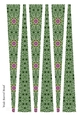 Large Oval Paper Beads Template Design #126