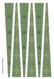 Large Oval Paper Beads Template Design #127