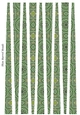 Small Oval Paper Beads Template Design #127