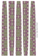 Extra Large Oval Paper Beads Template Design #128