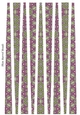 Small Oval Paper Beads Template Design #128