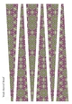 Large Oval Paper Beads Template Design #128
