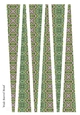 Large Oval Paper Beads Template Design #129