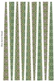 Small Oval Paper Beads Template Design #129