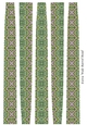 Extra Large Oval Paper Beads Template Design #129