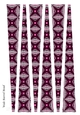 Large Oval Paper Beads Template Design #131