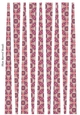 Small Oval Paper Beads Template Design #133