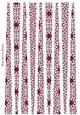 Small Oval Paper Beads Template Design #134