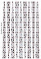 Small Oval Paper Beads Template Design #138