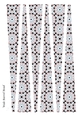 Large Oval Paper Beads Template Design #138