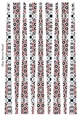 Small Oval Paper Beads Template Design #139