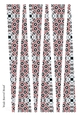 Large Oval Paper Beads Template Design #139