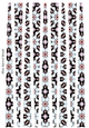 Small Oval Paper Beads Template Design #140