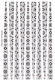 Small Oval Paper Beads Template Design #141