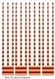 Bow Tie Three Prong Paper Beads Template Design #144
