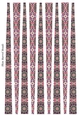 Thin Barrel Paper Beads Template Design #143