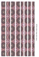 Wide and Thin Tube Paper Beads Template Design #143