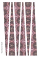 Wide Barrel Paper Beads Template Design #143