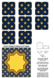 Teabag Folding Card Toppers Kit With Two Folding Cards and Two Sizes; Design 09