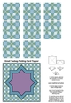 Teabag Folding Card Toppers Kit With Two Folding Cards and Two Sizes; Design 15