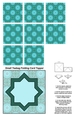 A4 Single Sheet of Small Teabag Squares with Card Topper; Design 01