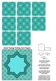 A4 Single Sheet of Small Teabag Squares with Card Topper; Design 02