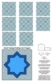 A4 Single Sheet of Small Teabag Squares with Card Topper; Design 14