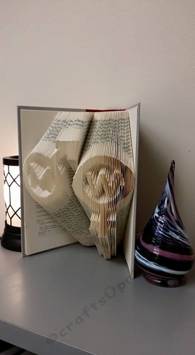 Man and woman symbol Book Folding Pattern