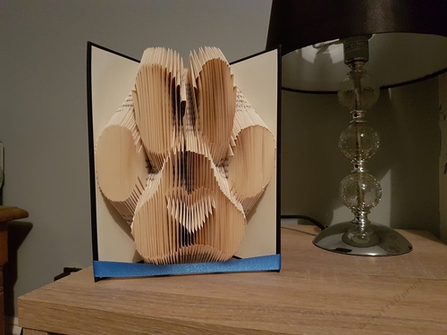 Paw print with inverted heart 344 pages