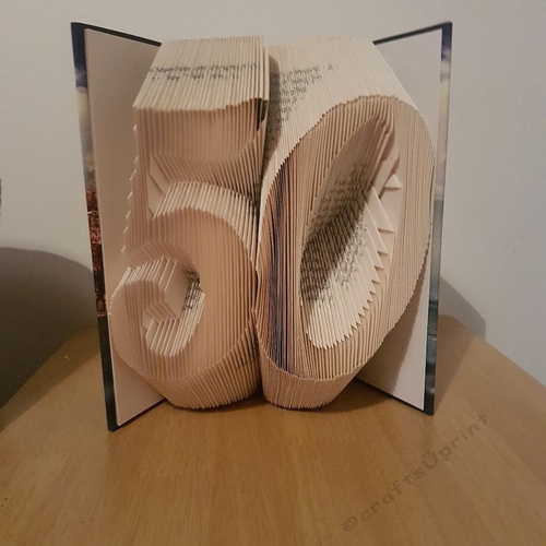 50 in Cambria font 20cm book 197 folds 394 pages