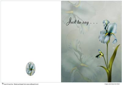 Beautiful Flower Quick Card #4