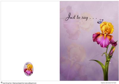 Beautiful Flower Quick Card #6