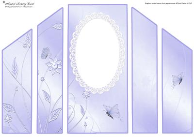 Blue Butterfly Theatre Fold Card