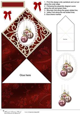Christmas Bauble Spring Card