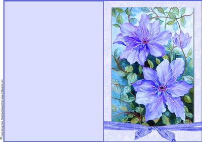 Clematis Quick Make Card